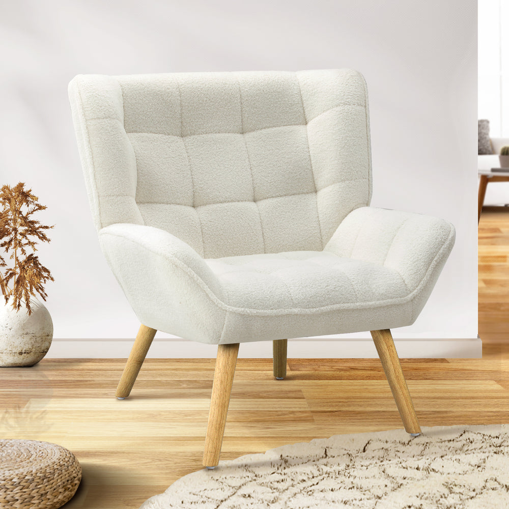 Mille Modern Fabric Accent Tub Armchair | Extra Large Soft Fabric Upholstered Lounge Chair