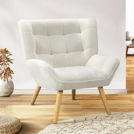 Mille Modern Fabric Accent Tub Armchair | Extra Large Soft Fabric Upholstered Lounge Chair