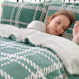 Ramesses 2 in 1 Teddy Fleece Sherpa Blanket Quilt Cover Set | Plush Warm Fleece Comforter Reversible Set