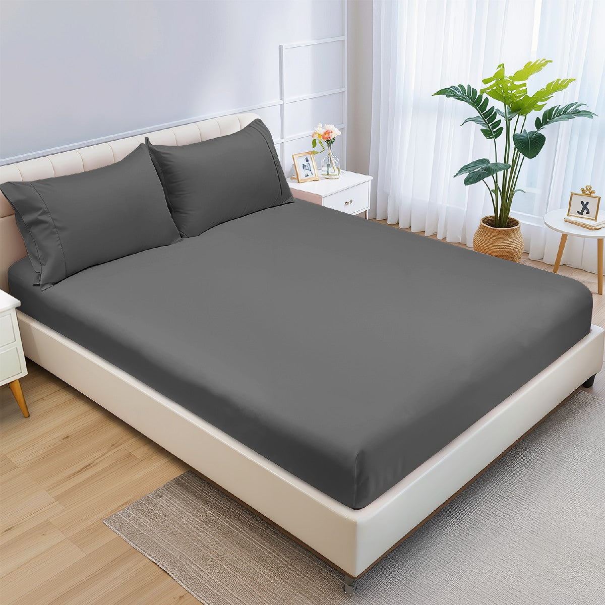 Ramesses Supreme 1200TC Egyptian Cotton and Bamboo Fitted Sheet Combo Set | Luxury Bedding Sheets