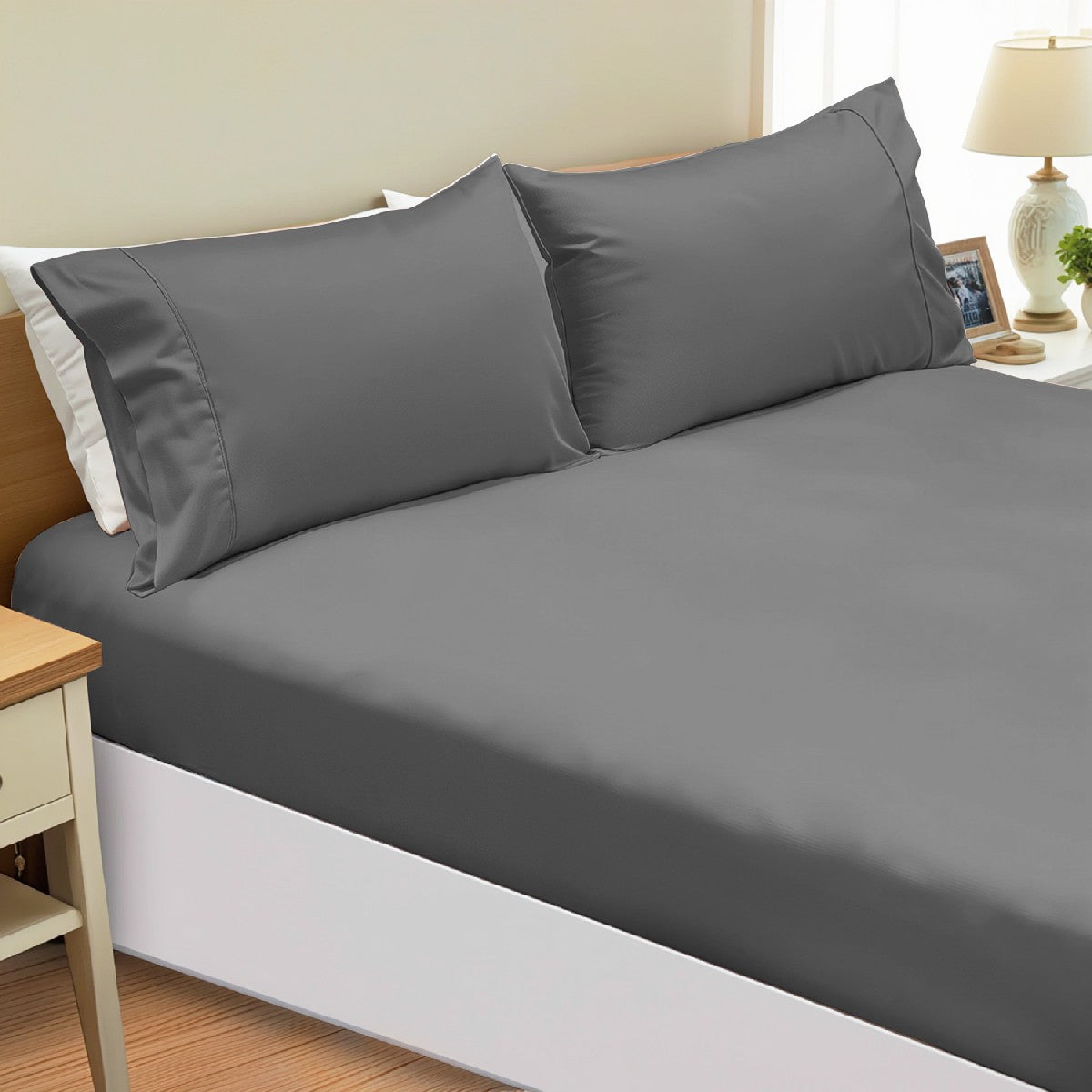 Ramesses Supreme 1200TC Egyptian Cotton and Bamboo Fitted Sheet Combo Set | Luxury Bedding Sheets