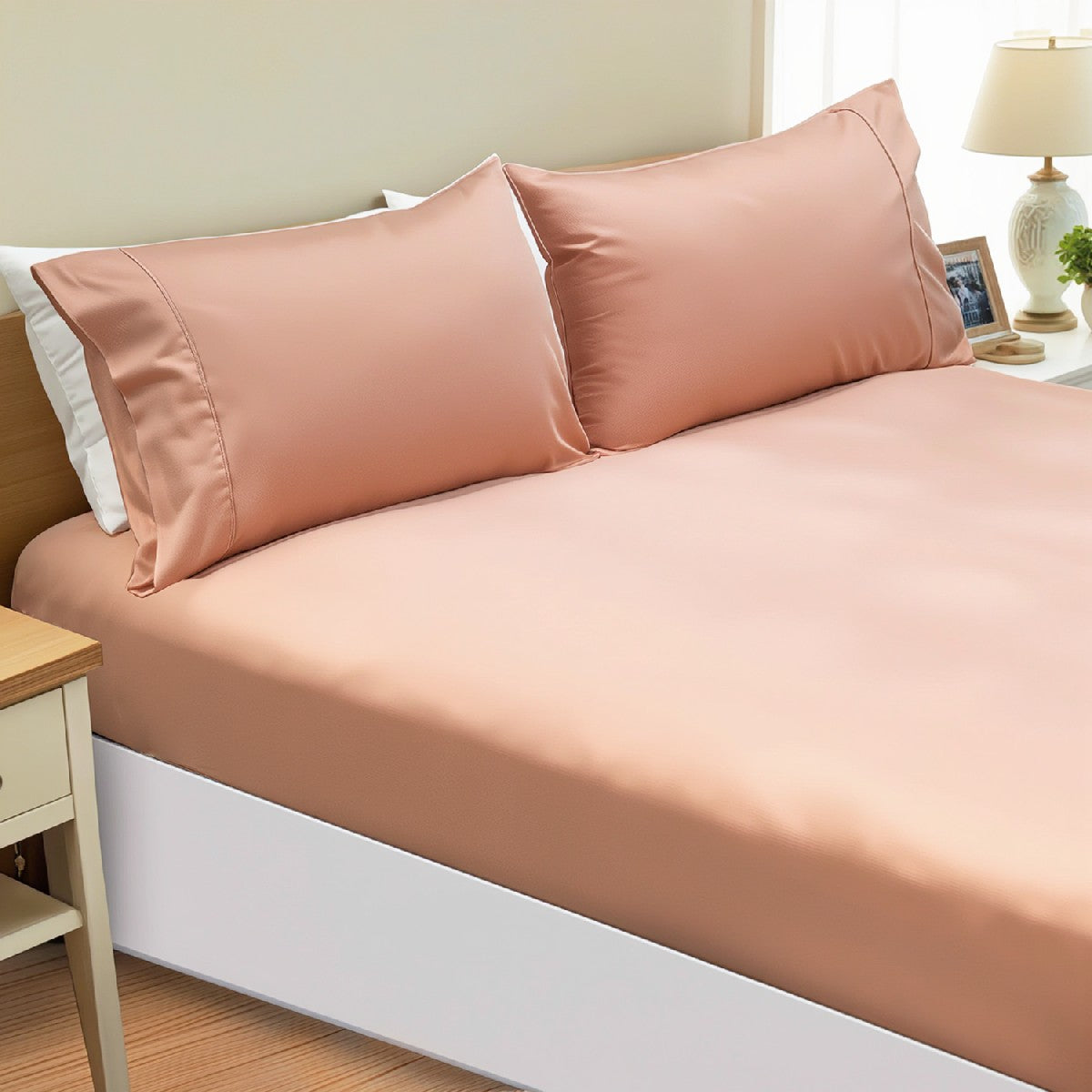 Ramesses Supreme 1200TC Egyptian Cotton and Bamboo Fitted Sheet Combo Set | Luxury Bedding Sheets