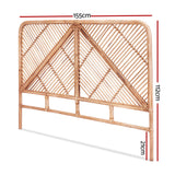 Astano Rattan Bed Frame Headboard | Modern Wooden Sturdy Bed Head