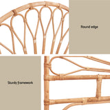 Dreamweaver Rattan Bed Frame Headboard | Modern Wooden Sturdy Bed Head