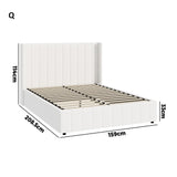 Allure Royale Boucle Fabric Gas Lift Storage Bed | Two In One Bed and Storage Combo Bed Frame in Boucle