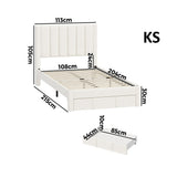 Astoria Plush Velvet Fabric Storage Bed | Prestige Fabric Bed Frame and Storage Drawers