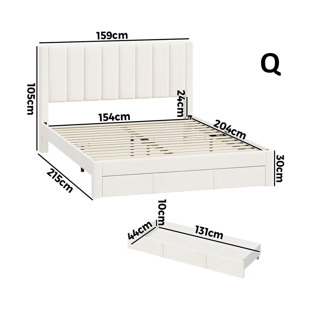 Astoria Plush Velvet Fabric Storage Bed | Prestige Fabric Bed Frame and Storage Drawers