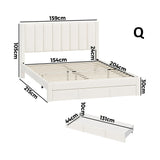 Astoria Plush Velvet Fabric Storage Bed | Prestige Fabric Bed Frame and Storage Drawers