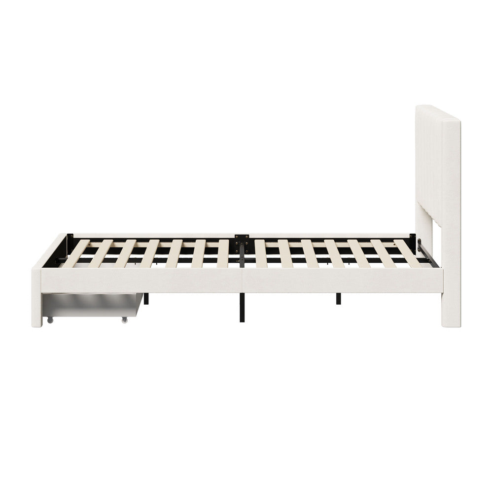 Astoria Plush Velvet Fabric Storage Bed | Prestige Fabric Bed Frame and Storage Drawers
