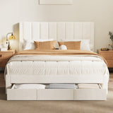 Astoria Plush Velvet Fabric Storage Bed | Prestige Fabric Bed Frame and Storage Drawers