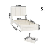 Astoria Plush Velvet Fabric Storage Bed | Prestige Fabric Bed Frame and Storage Drawers