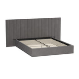 Adore Extra Wide Grey Velvet Fabric Gas Lift Bed | Soft Touch Velvet  Luxury 2 in 1 Storage Bed Frame