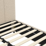 Premium Milano Beige Soft Fabric Gas Lift Storage Bed | Two In One Bed and Storage Combo Bed Frame