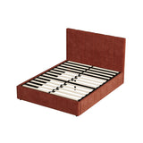 Premium Milano Rust Soft Fabric Gas Lift Storage Bed | Two In One Bed and Storage Combo Bed Frame