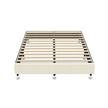 Vienna Luxe Fabric Platform Bed Base | Verstaile Modern Sleek Fabric Bed Base
