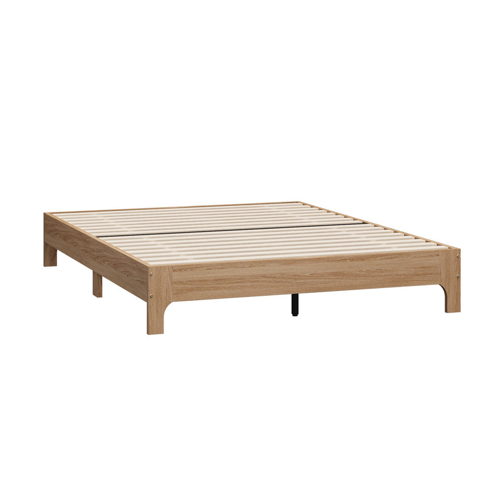 Gio Wooden Platform Bed Base | Minimalistic Sturdy Platform Bed