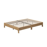 Gio Wooden Platform Bed Base | Minimalistic Sturdy Platform Bed