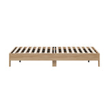 Gio Wooden Platform Bed Base | Minimalistic Sturdy Platform Bed