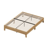 Gio Wooden Platform Bed Base | Minimalistic Sturdy Platform Bed