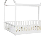 Scandi Wooden Kids House in Double Size | Novelty Kids Beds | Wooden Childrens Beds