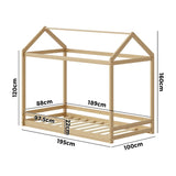 Juno Luxe Premium Kids NZ Timber House Bed with Fence | Funzee Kids House Style Bed Frame in Single