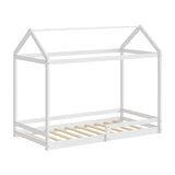 Juno Luxe Premium Kids NZ Timber House Bed with Fence | Funzee Kids House Style Bed Frame in Single