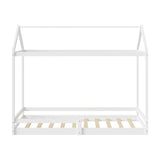 Juno Luxe Premium Kids NZ Timber House Bed with Fence | Funzee Kids House Style Bed Frame in Single