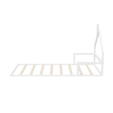 Reggio Luxe Premium Kids Chimney Floor Bed | King Single Size Childrens Wooden Low Profile Floor Bed