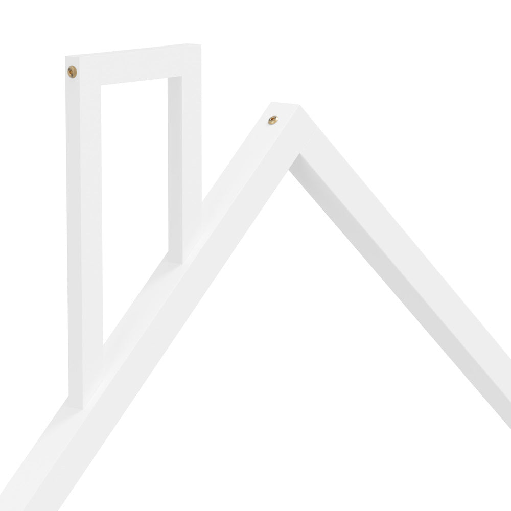 Reggio Luxe Premium Kids Chimney Floor Bed | King Single Size Childrens Wooden Low Profile Floor Bed