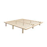 Scandi Luxe Premium Timber Platform Bed | Reinforced Durable Wooden Floating Bed Base