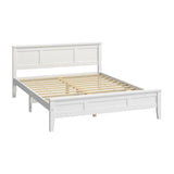 Aria Hampton White Wooden Bed Frame | Solid Modern Timber Bed High Quality Frame