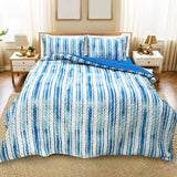 Ramesses Soft Bamboo Cooling Ultrasonic Quilt Cover Set With Fitted Sheet | Printed Design Bamboo Bedding Set