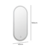Lumiro Oval Bathroom LED Mirror | Oval Modern High Quality 3 Colour LED Bathroom Mirros | Easy Install Anti Fog