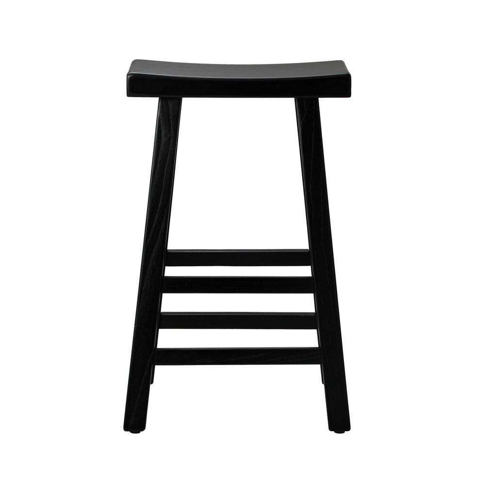 Set of Four Centrum Haio Wooden Barstools | Four Japenese Style Wooden Counter Bartsools