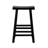 Set of Four Centrum Haio Wooden Barstools | Four Japenese Style Wooden Counter Bartsools