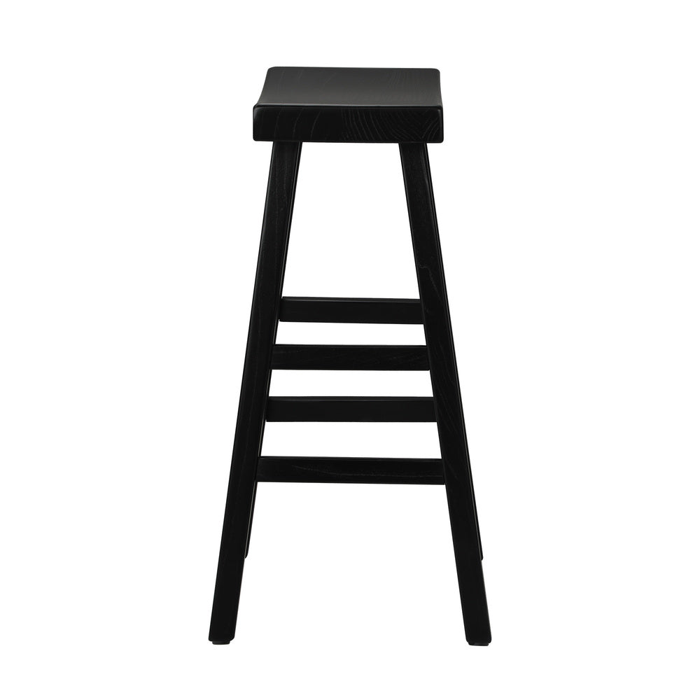 Set of Four Centrum Haio Wooden Barstools | Four Japenese Style Wooden Counter Bartsools