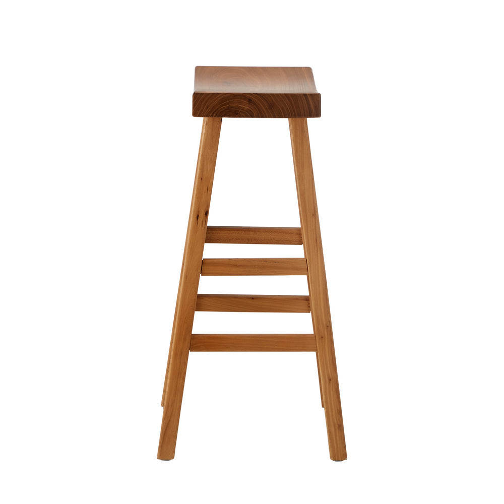 Set of Four Centrum Haio Wooden Barstools | Four Japenese Style Wooden Counter Bartsools