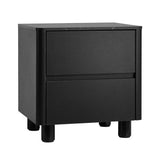 Ferrara 2 Draw Wooden Bedside Table | Modern Style Storage Nightstand