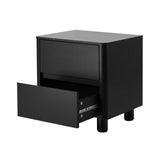 Ferrara 2 Draw Wooden Bedside Table | Modern Style Storage Nightstand