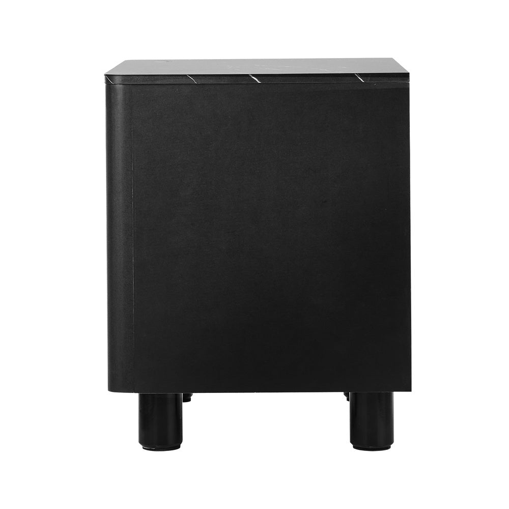 Ferrara 2 Draw Wooden Bedside Table | Modern Style Storage Nightstand