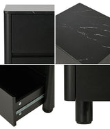 Ferrara 2 Draw Wooden Bedside Table | Modern Style Storage Nightstand