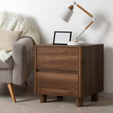 Ferrara 2 Draw Wooden Bedside Table | Modern Style Storage Nightstand