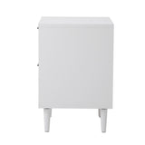 Essenza Mila Two Drawer Bedside Table | Modern Wooden Storage Unit Nightstand