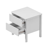 Aston 2 Draw Handle Free Bedside Table | Modern Scandi Style Nightstand