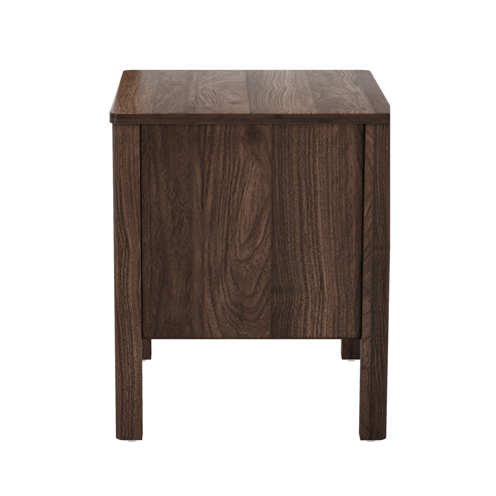 Aston 2 Draw Handle Free Bedside Table | Modern Scandi Style Nightstand