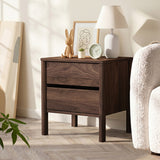 Aston 2 Draw Handle Free Bedside Table | Modern Scandi Style Nightstand