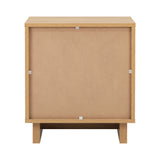 Matrix 2 Draw Natural Bedside Table | Modern Storage Bedside Unit Nightstand