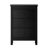 Martinique Modern Bedside Table with Three Drawers | Hampton Style Bedside Table Nightstand