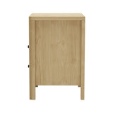 Amaro 2 Draw Ripple Front Bedside Table | Modern Storage Bedside Unit Nightstand
