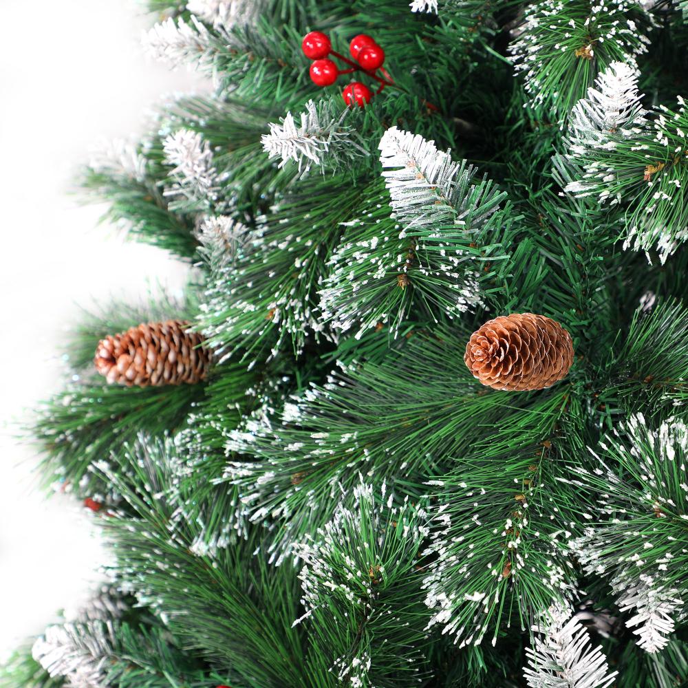 Premium Ultimate Felize Christmas Trees | Green Pine Cones Snow Tips Xmas Trees